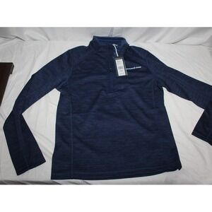 NWT $75 Vineyard Vines Blue Kids L 16 Sankaty Quarter Zip Pullover Polyester